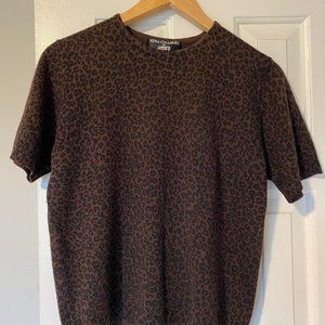 90's Leopard Print Shirt by Nina Charles for KASPER ASL